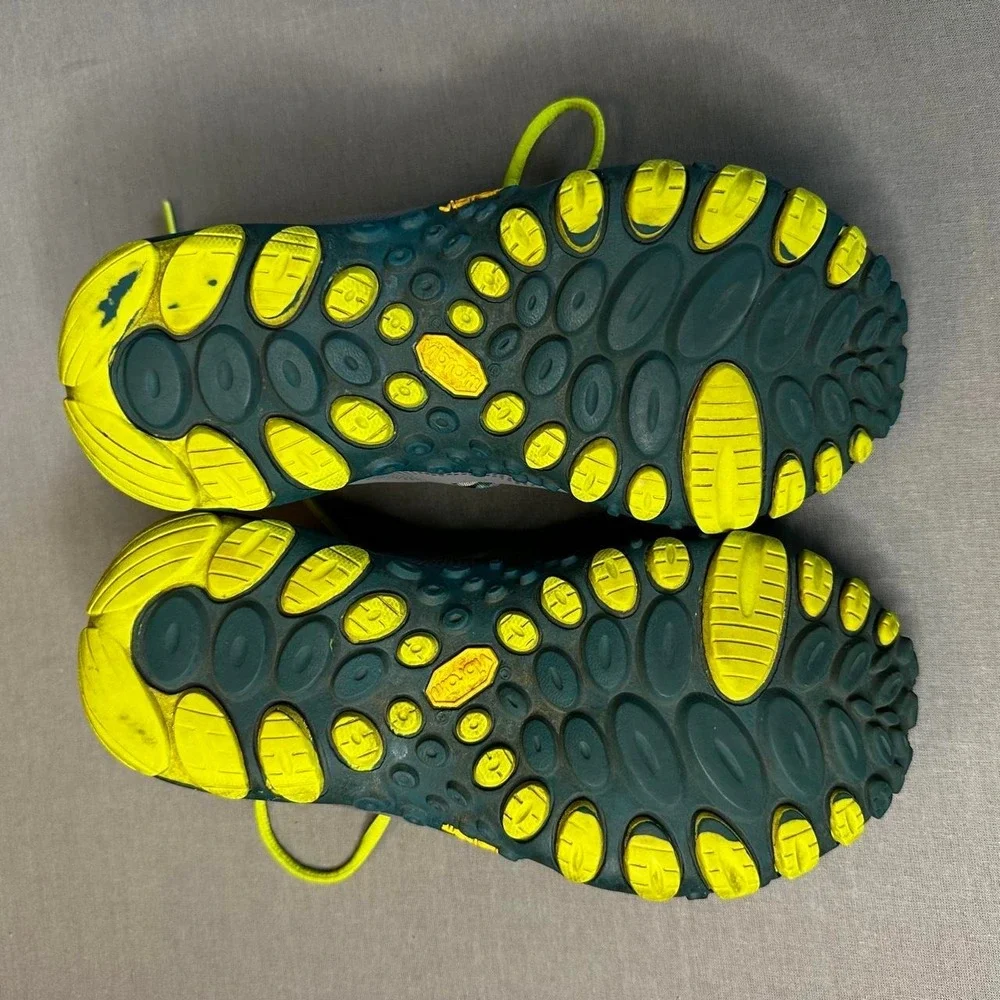 Merrell Women's Hiking Shoes US 6 Medium Gray Green Black Yellow MPN J21398